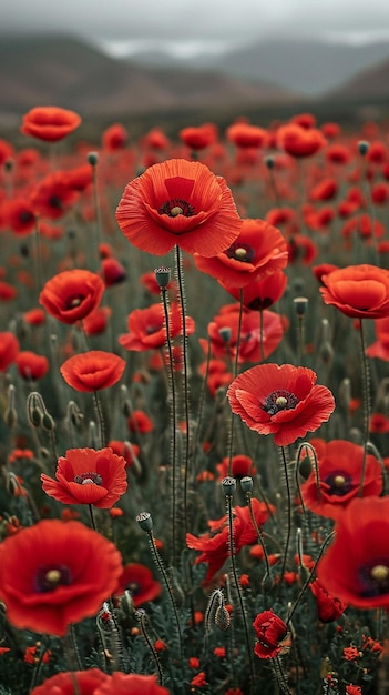 Poppy heads Shallow depth of field