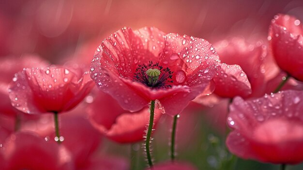 Poppy heads Shallow depth of field