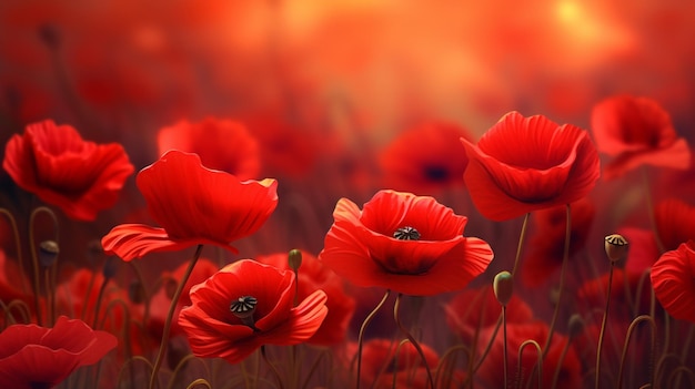 Poppy passion background