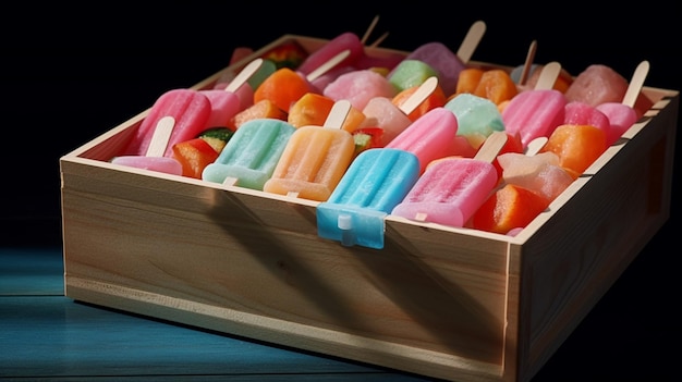 Popsicles in a cooler