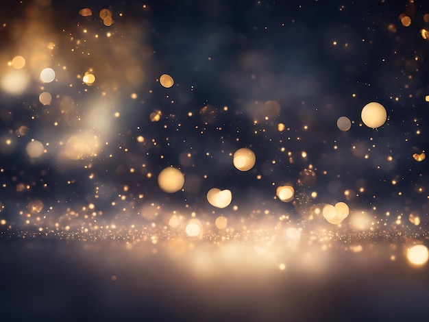 Foto immagine di sfondo bokeh realistico popolare bokeh luminoso di notte