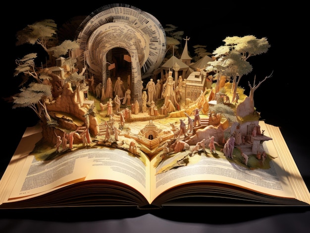 Popup Bible book beautiful paper art