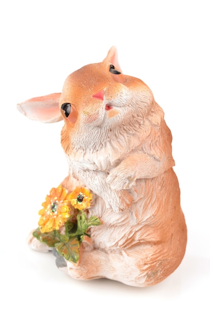 Porcelain figurine on a white surface