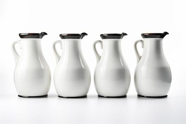 パッケージデザイン用の陶器製のミルクジャー