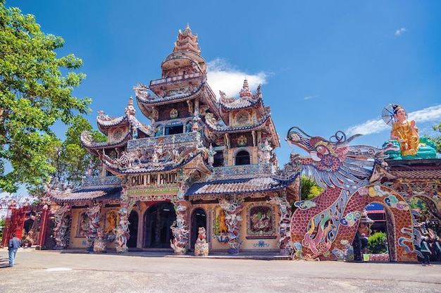 Porcelain temple Linh Phuoc Pagoda Da Lat Vietnam