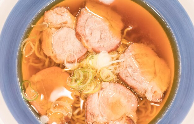 Photo pork ramen noodle