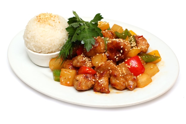 Pork with rice