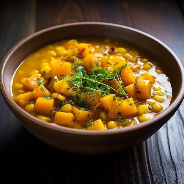 Foto porotos granados stufato di fagioli con mais e zucca una fusione culinaria