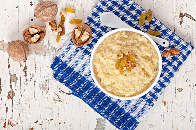 Porridge in a bowl