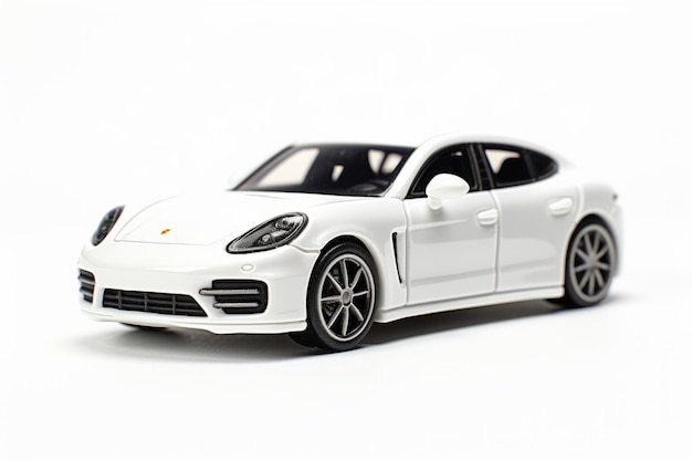 Photo porsche panamera turbo a collectible toy car captured in almaty kazakhstan