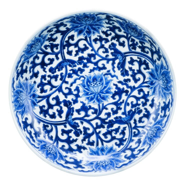 Foto porselein schotel png blauwe bloemen sticker doorzichtige achtergrond geremasterd door rawpixel