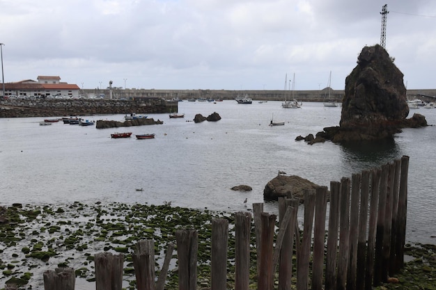 Port of Cudillero town in Asturias