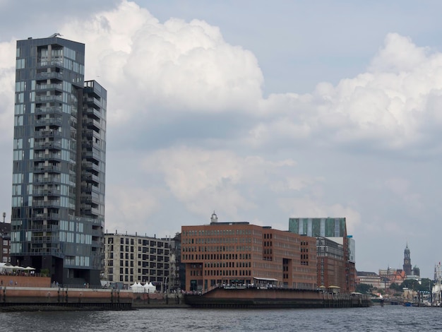 Photo the port of hamburg