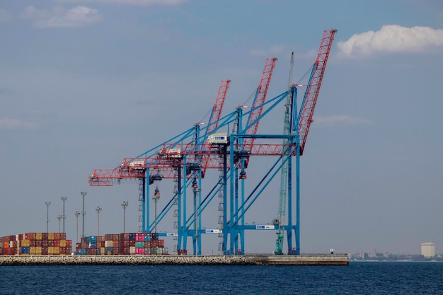 port for loading goods by the sea