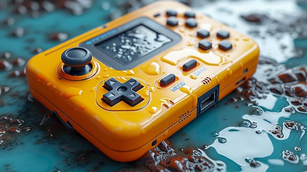 Portable gaming console for playing video games on the go