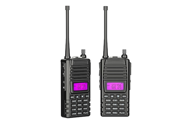 Foto radio portatili walkietalkie rendering 3d