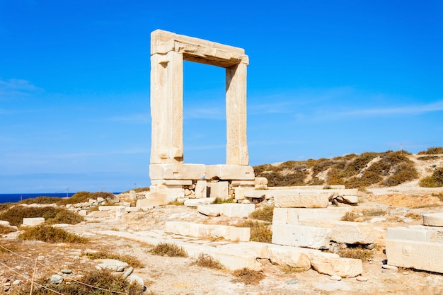 Portara Palatia op het eiland Naxos