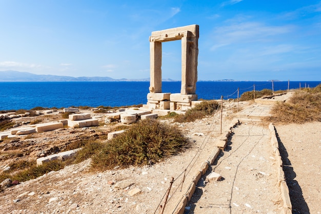 Portara Palatia op het eiland Naxos