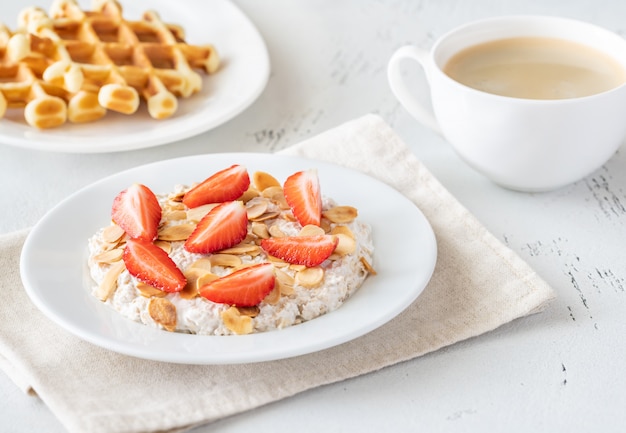 Portion of Bircher muesli