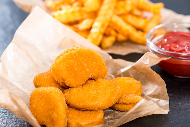 Portion of Chicken Nuggets