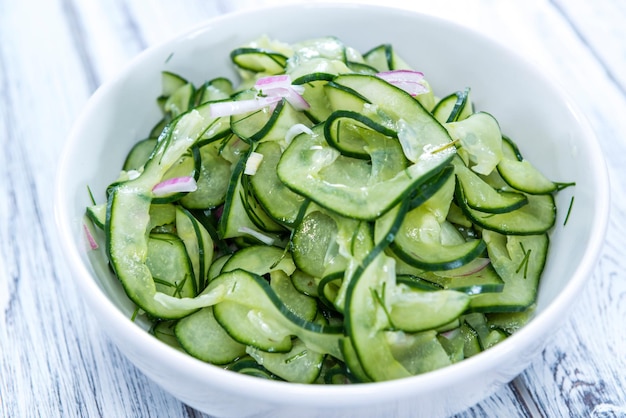 Portion of Cucumber Salad