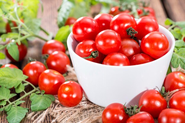 Portion of fresh Cherry Tomatoes