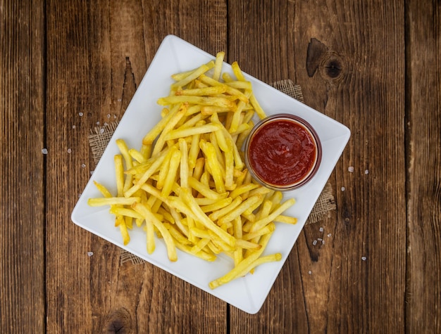 Portion of fresh made French Fries