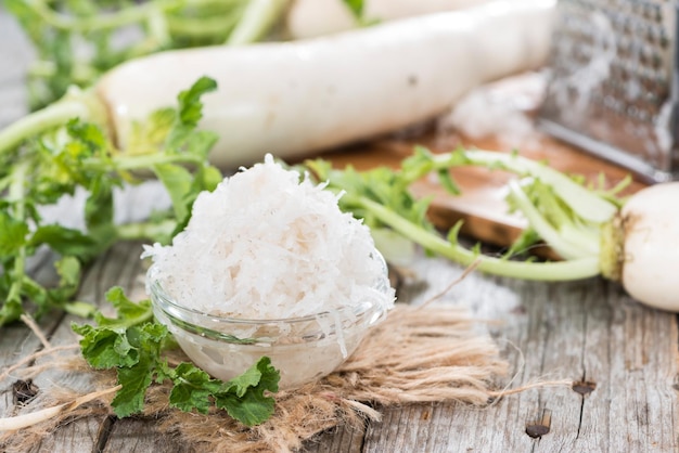 Portion of grated Horseradish