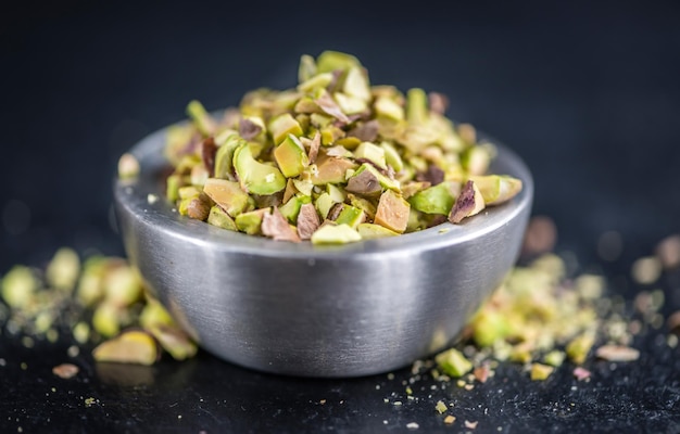 Portion of minced Pistachios