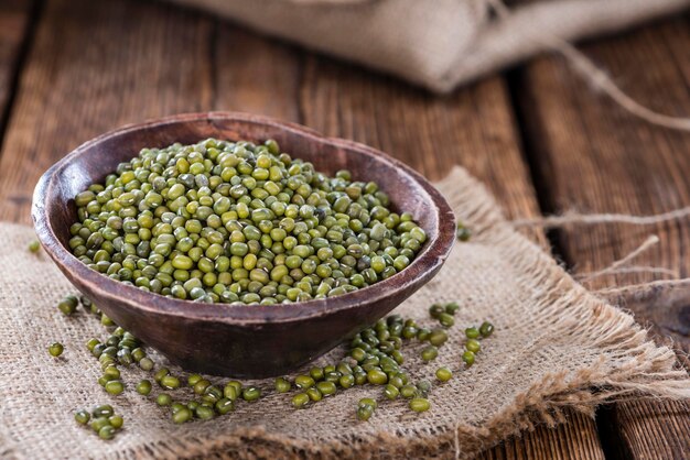 Foto porzione di fagioli verdi