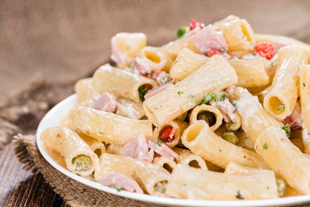 Portion of Pasta Salad