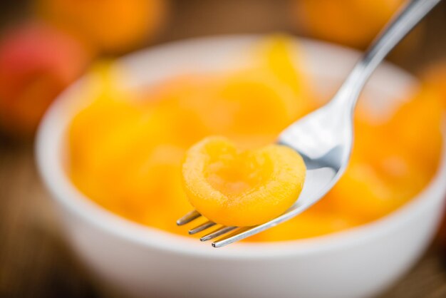 Portion of pickled Apricots