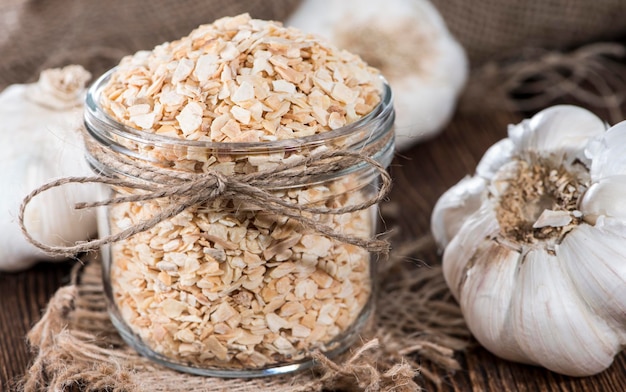 Portion of Rubbed Garlic