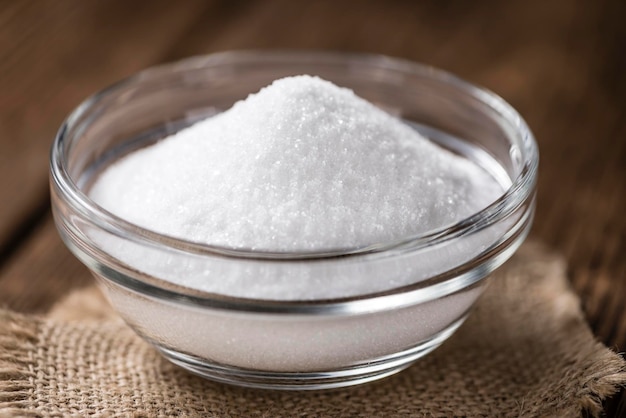 Portion of white Sugar in a bowl