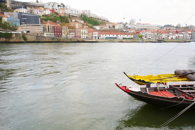 Porto old city and Douro river, Portugal.