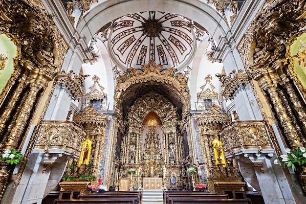 PORTO, PORTUGAL - JULY 01: Carmo Church interior on July 01, 2014 in Porto, Portugal