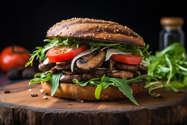 Portobello Mushroom Burger Dinner Recipe