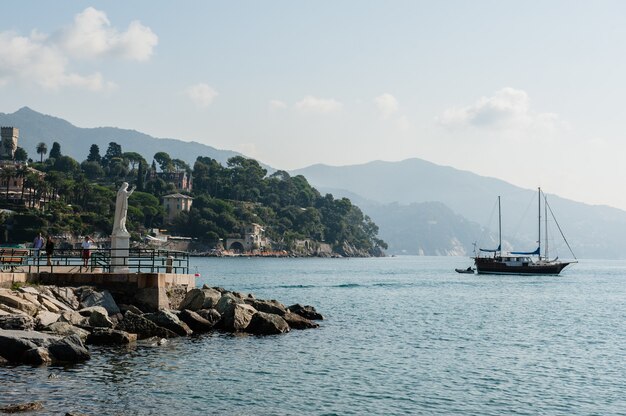 Portofino dorp aan de Ligurische kust in Italië