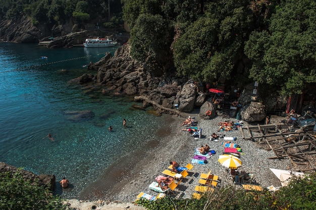 Portofino dorp aan de Ligurische kust in Italië