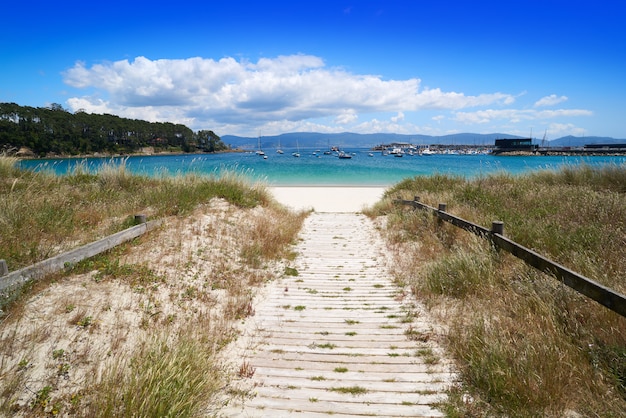 Foto portonovo baltar-strand in pontevedra van galicië