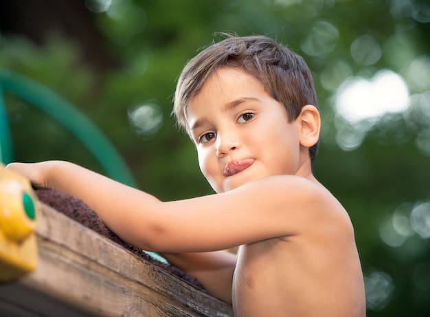 Portrait of a  3-4 years boy