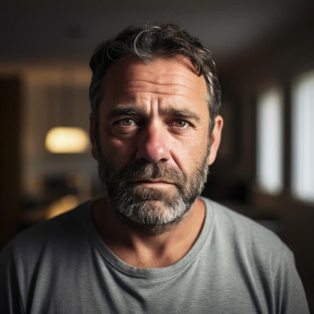 Portrait of 45 year old man