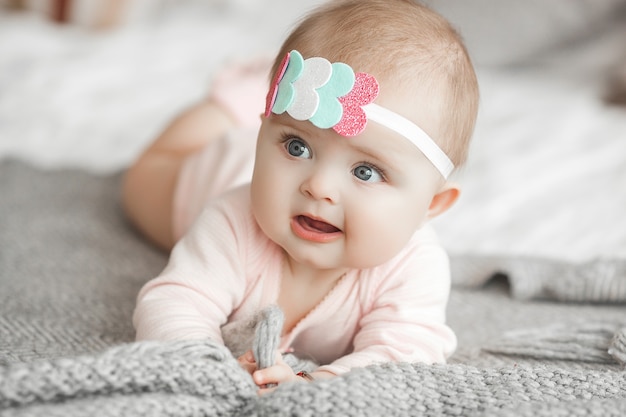 Portrait of adorable cute child