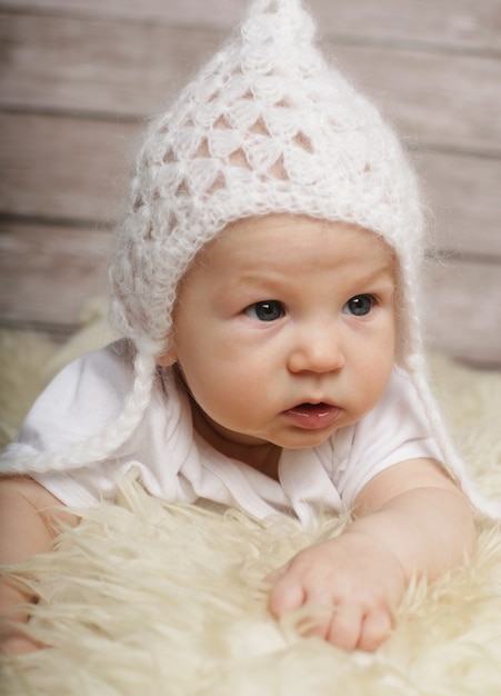 Portrait of adorable happy baby