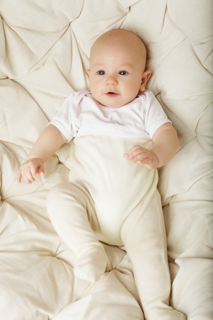 Portrait of adorable happy baby