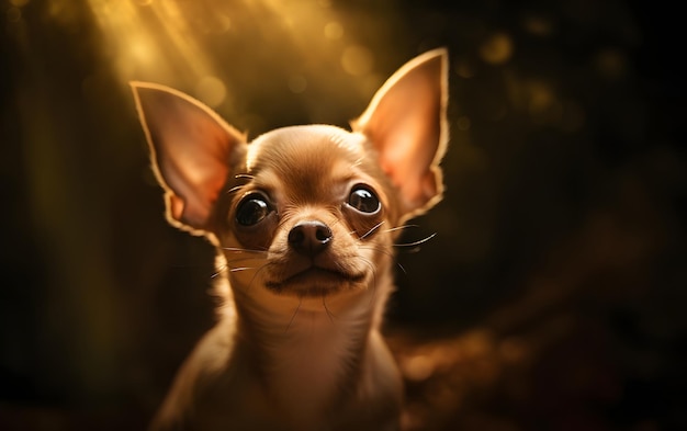 Portrait of an adorbale baby dog background