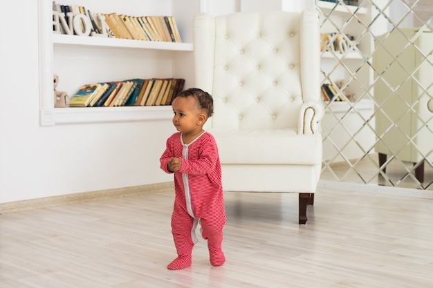 Portrait of a African American baby boy