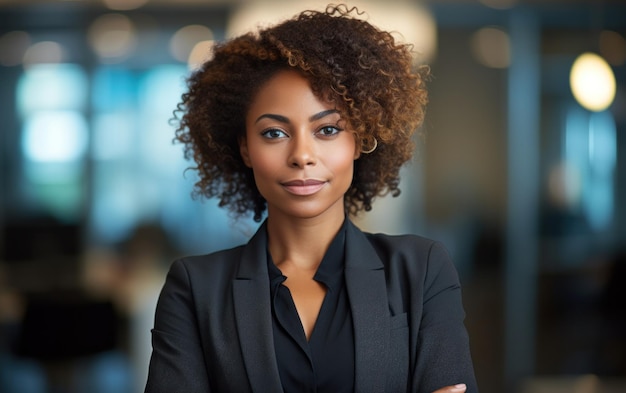 Portrait of african american businesswoman manager portrait