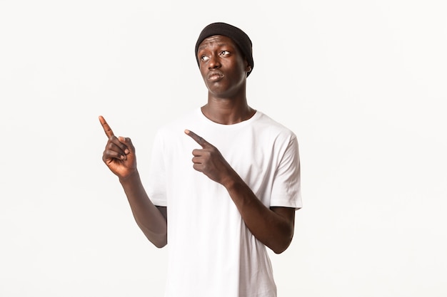 Portrait of African-American guy posing