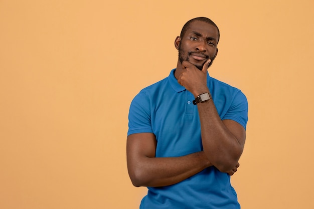 Photo portrait of african american man